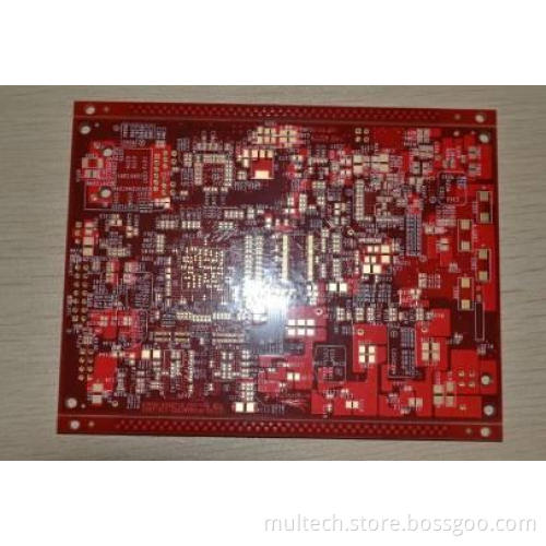 14 Layer PCB with Red Solder Mask